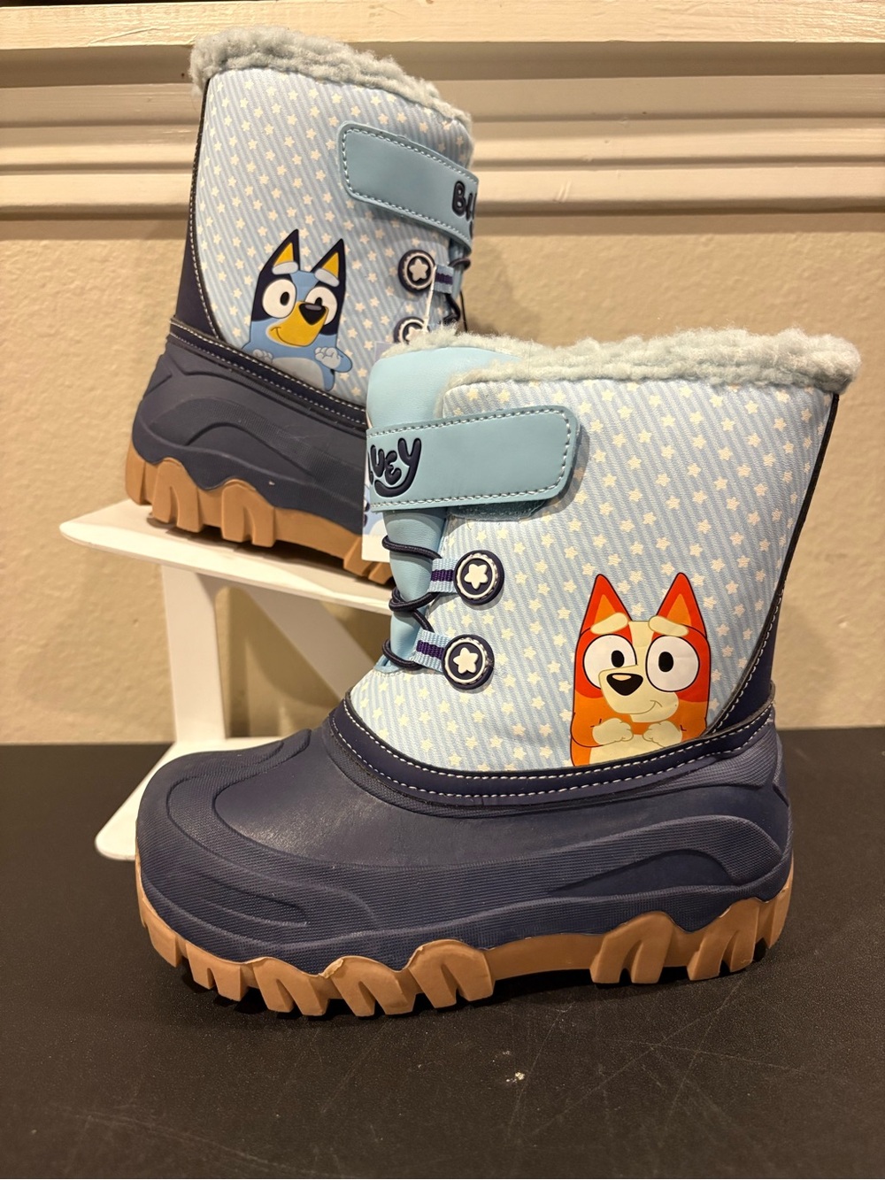 Bluey & Bingo Winter Insulated Snow Boots Toddler Children Size 12 NWT